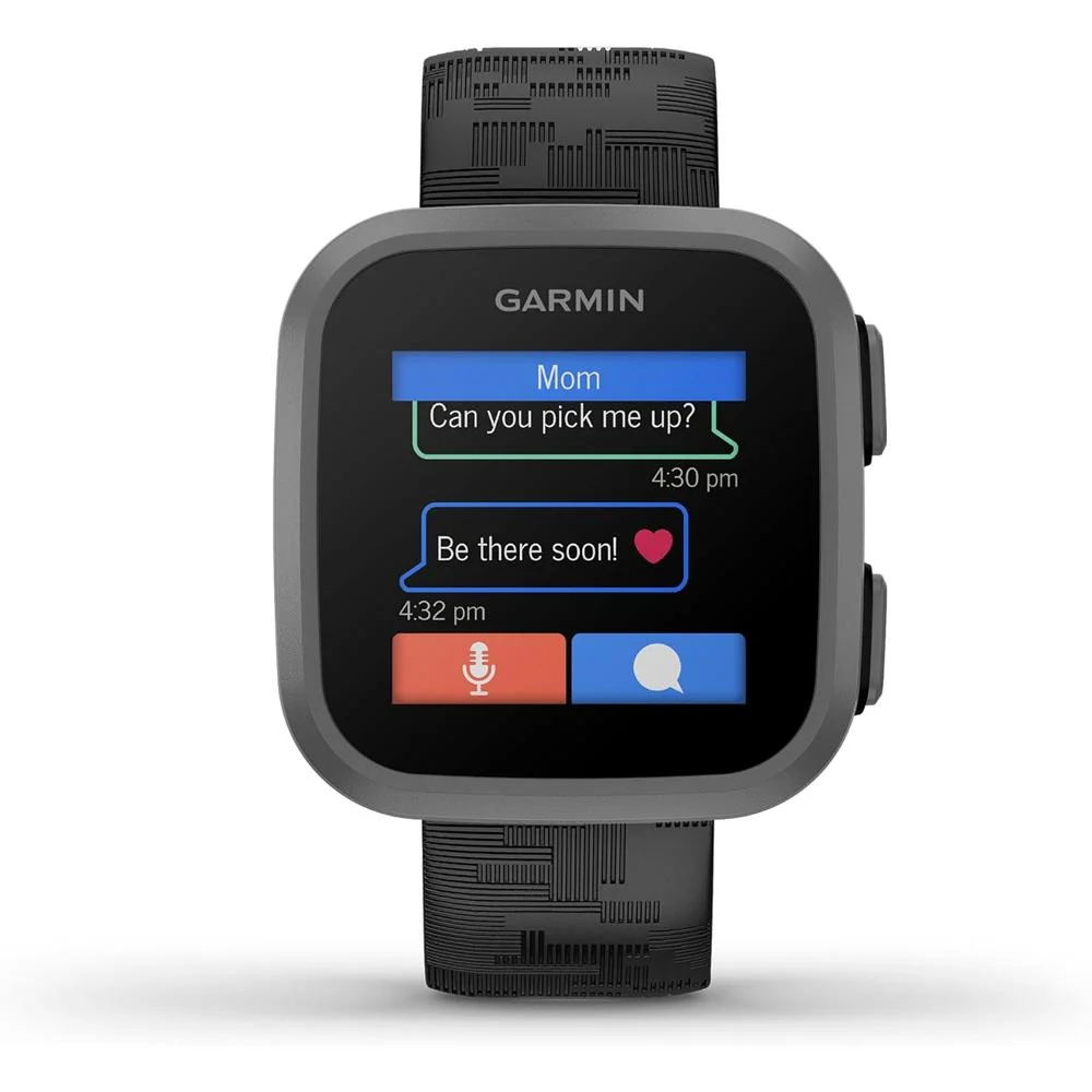 Garmin Bounce Kids Smartwatch, Black Camo w/ Sling Backpack + 2 Yr Warranty Bundle - Image 4
