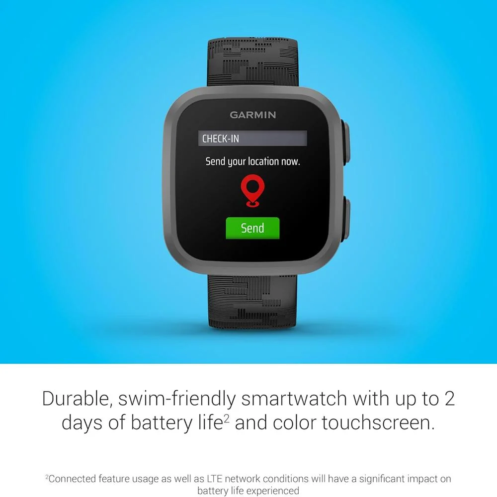 Garmin Bounce Kids Smartwatch Two-Way Text & Voice Messaging Location Track -Black Camo - Image 11