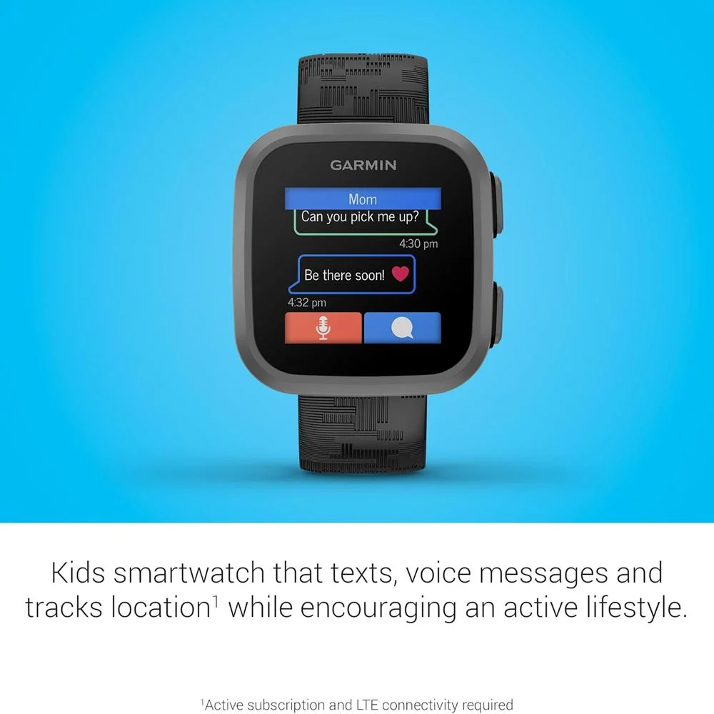 Garmin Bounce Kids Smartwatch Two-Way Text & Voice Messaging Location Track -Black Camo - Image 12