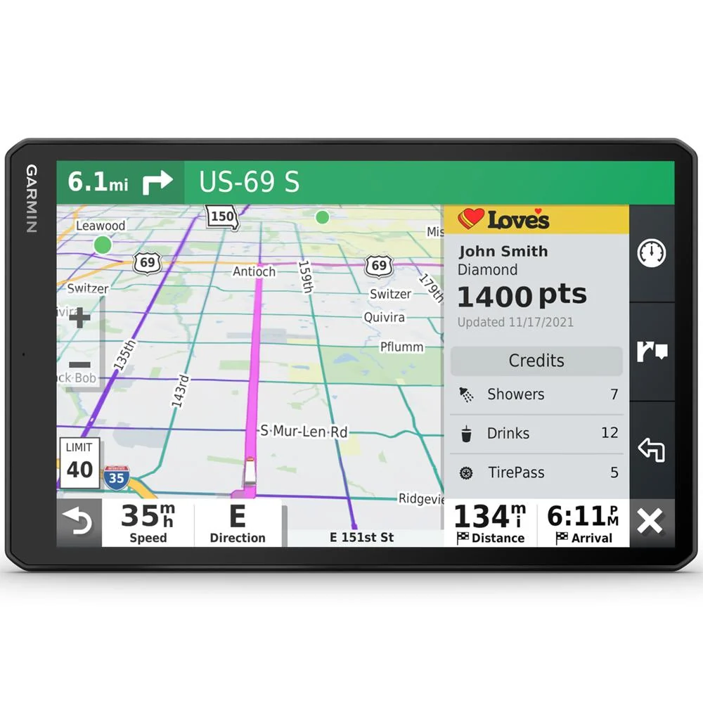 Garmin dezl OTR1010 10" GPS Truck Navigator with 2 Year Extended Warranty - Image 5