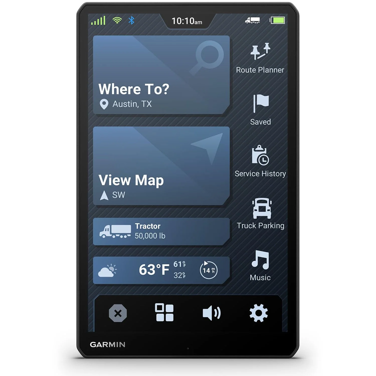 Garmin dezl OTR1020 10" GPS Truck Navigator, Custom Truck Routing, Satellite Imagery - Image 2