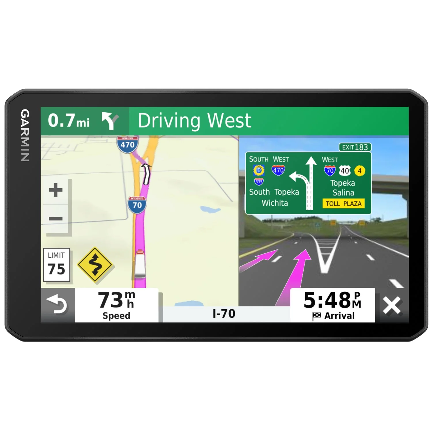 Garmin dezl OTR700 7" GPS Truck Navigator 010-02313-00 - Image 8