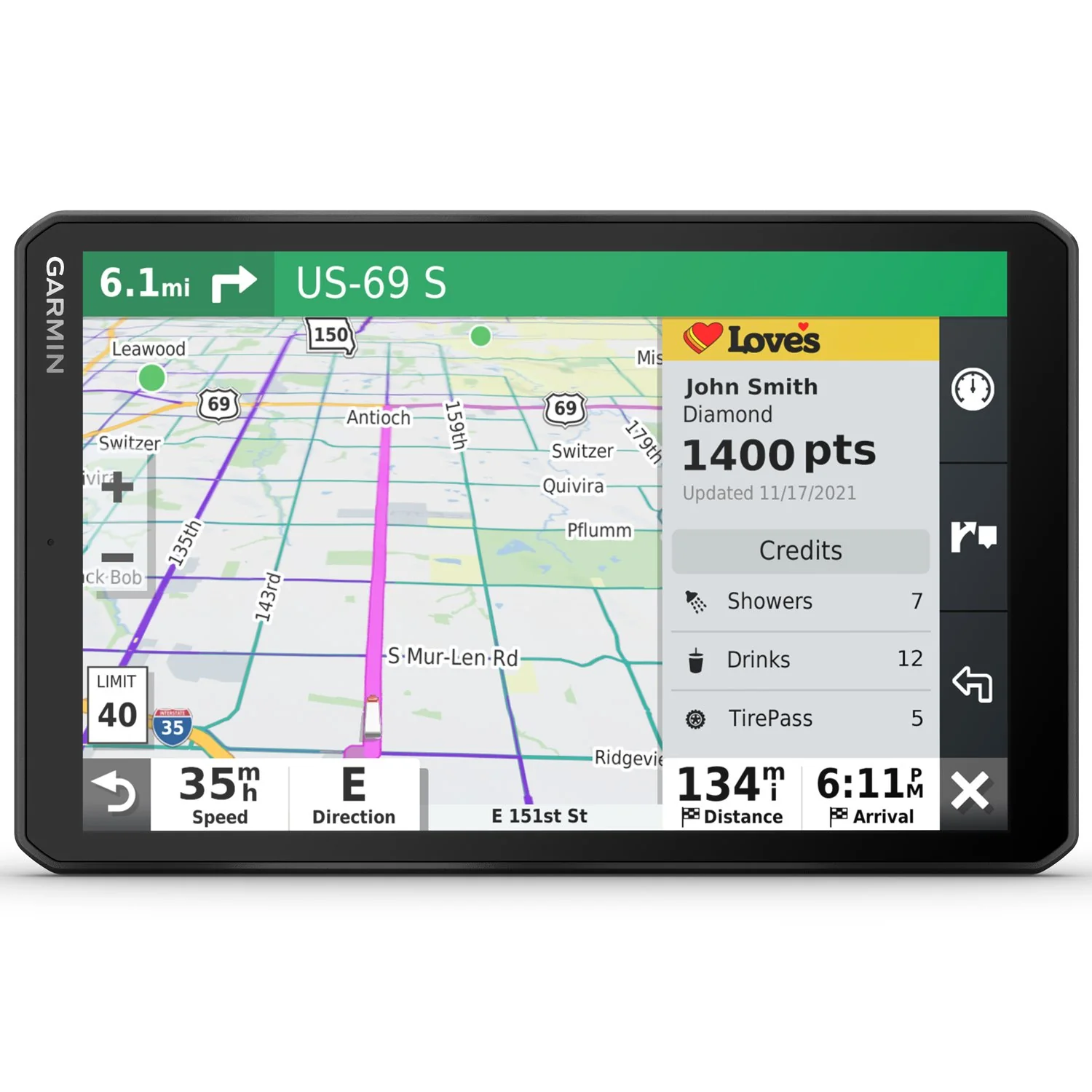 Garmin dezl OTR810 8" GPS Truck Navigator (010-02740-00) - Image 4