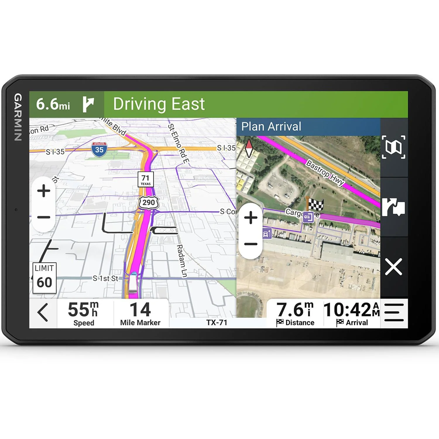 Garmin dezl OTR820 8" GPS Truck Navigator, Custom Truck Routing, Satellite Imagery