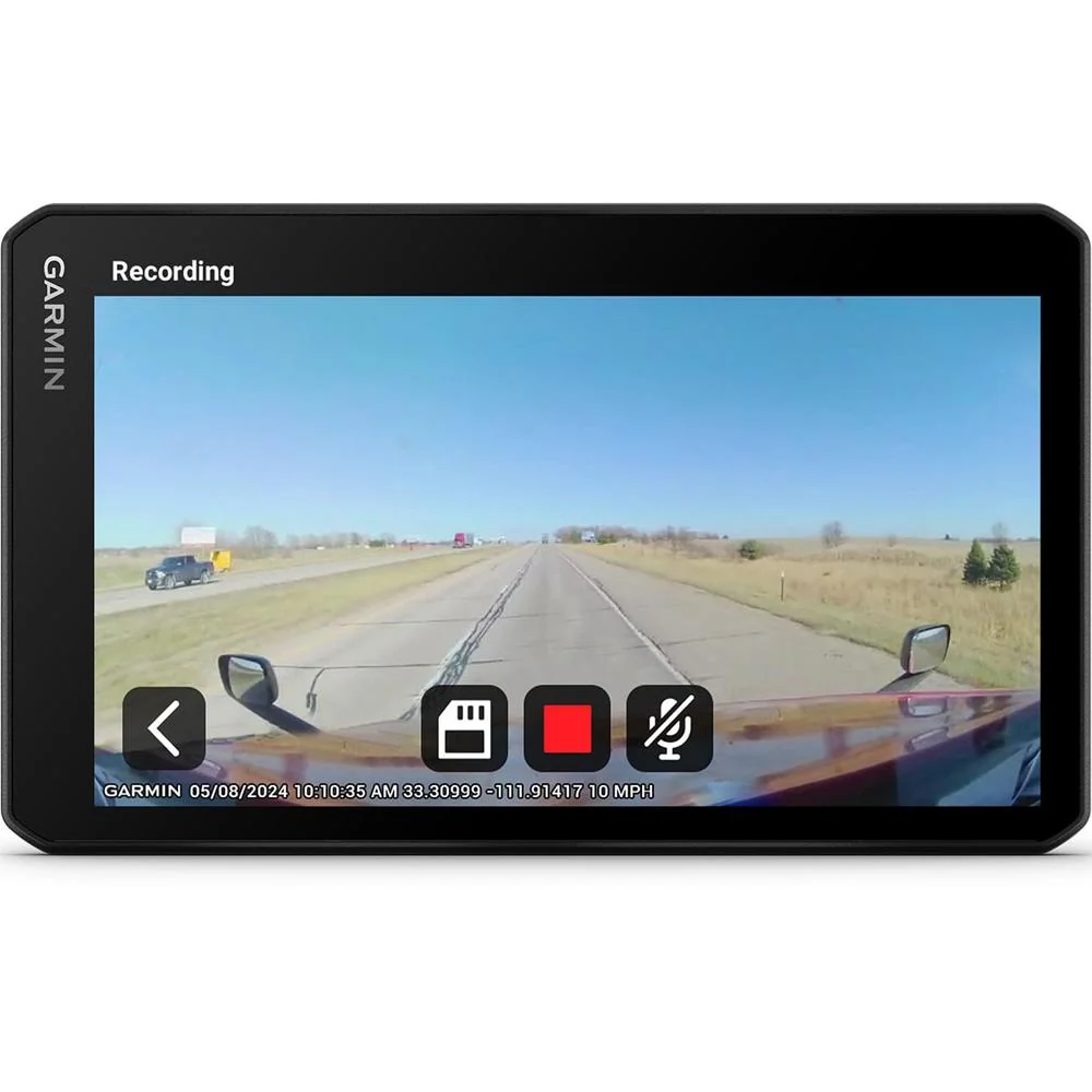Garmin dezlcam OTR725 7" GPS Truck Navigator, Built-in Dash Cam w/ Accessories Bundle - Image 4