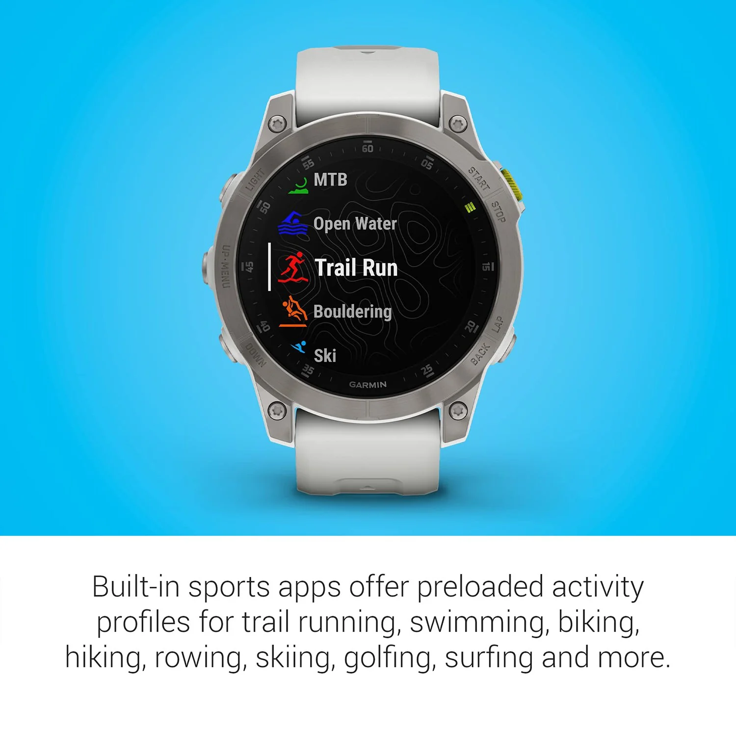 Garmin epix Gen 2, Premium Active Smartwatch, 47mm White Titanium, Factory Refurbished - Image 4