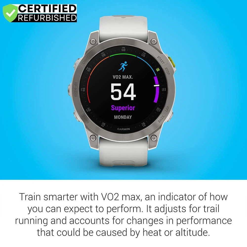 Garmin Epix Gen 2, Premium Active Smartwatch, 47 mm (White Titanium) - (Renewed) - Image 6