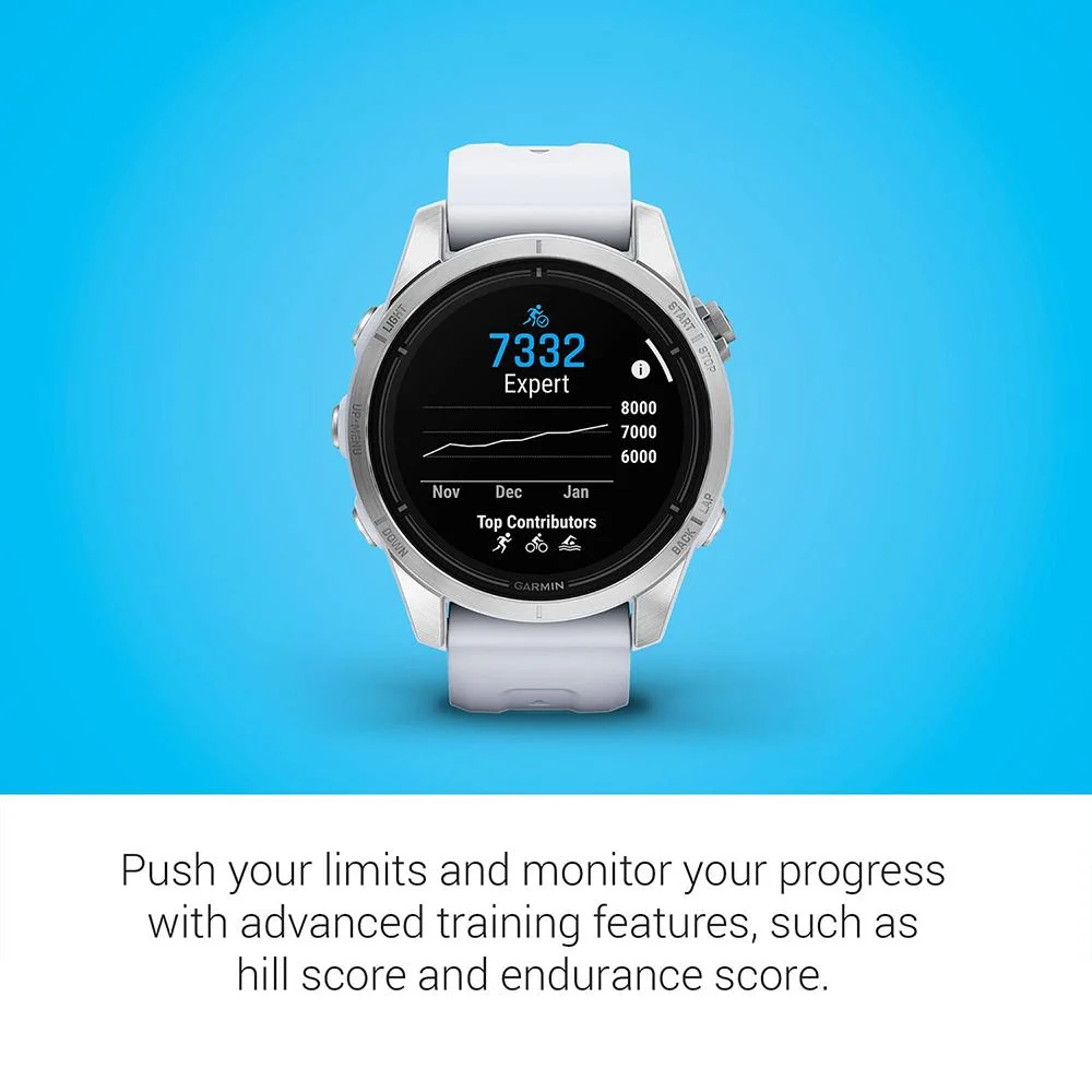Garmin Epix Pro (Gen 2) 42mm Glass Stainless Steel Whitestone + 2 Year Warranty - Image 8