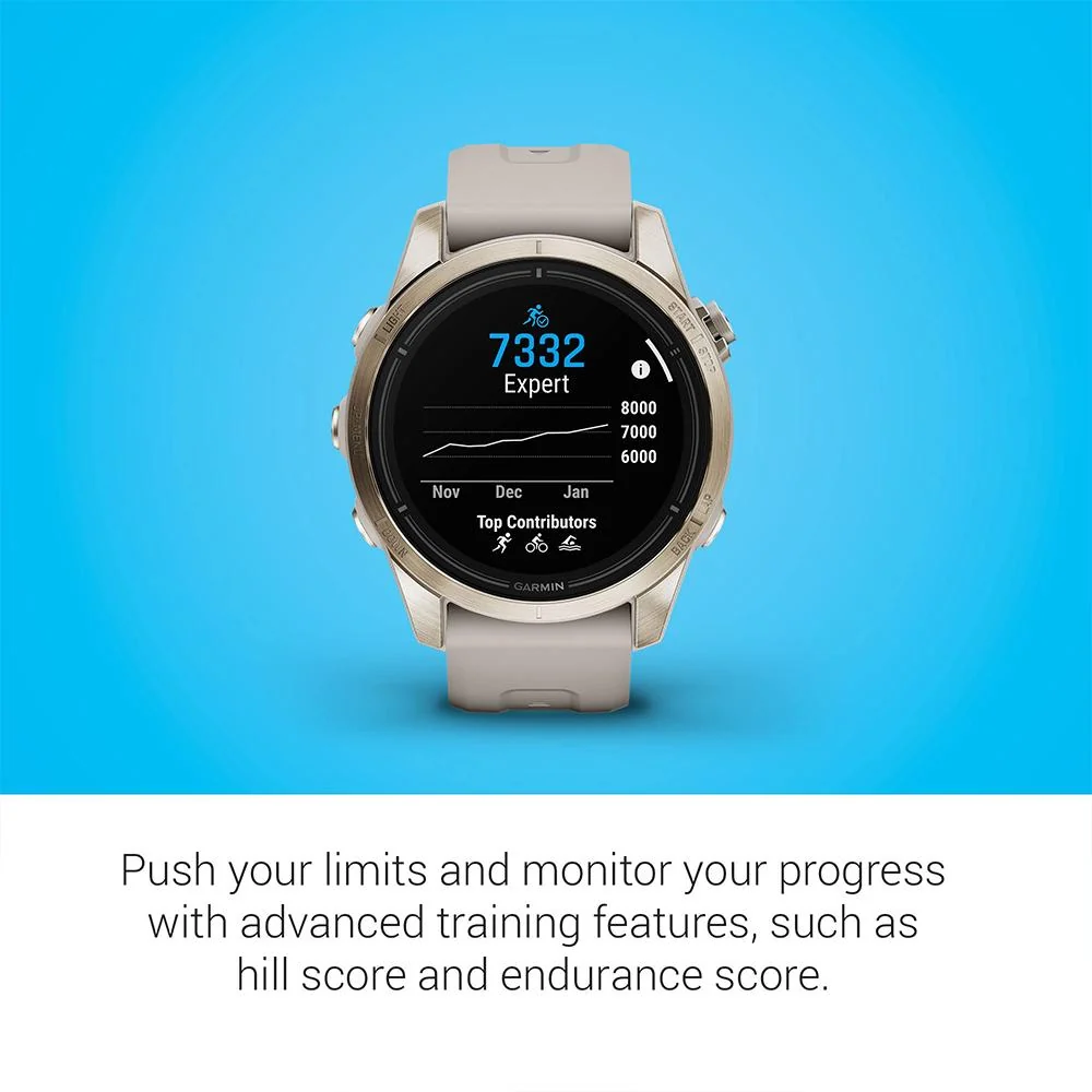 Garmin Epix Pro (Gen 2), 42mm, Sapphire, Soft Gold Steel +Warranty +Accessories Bundle - Image 7