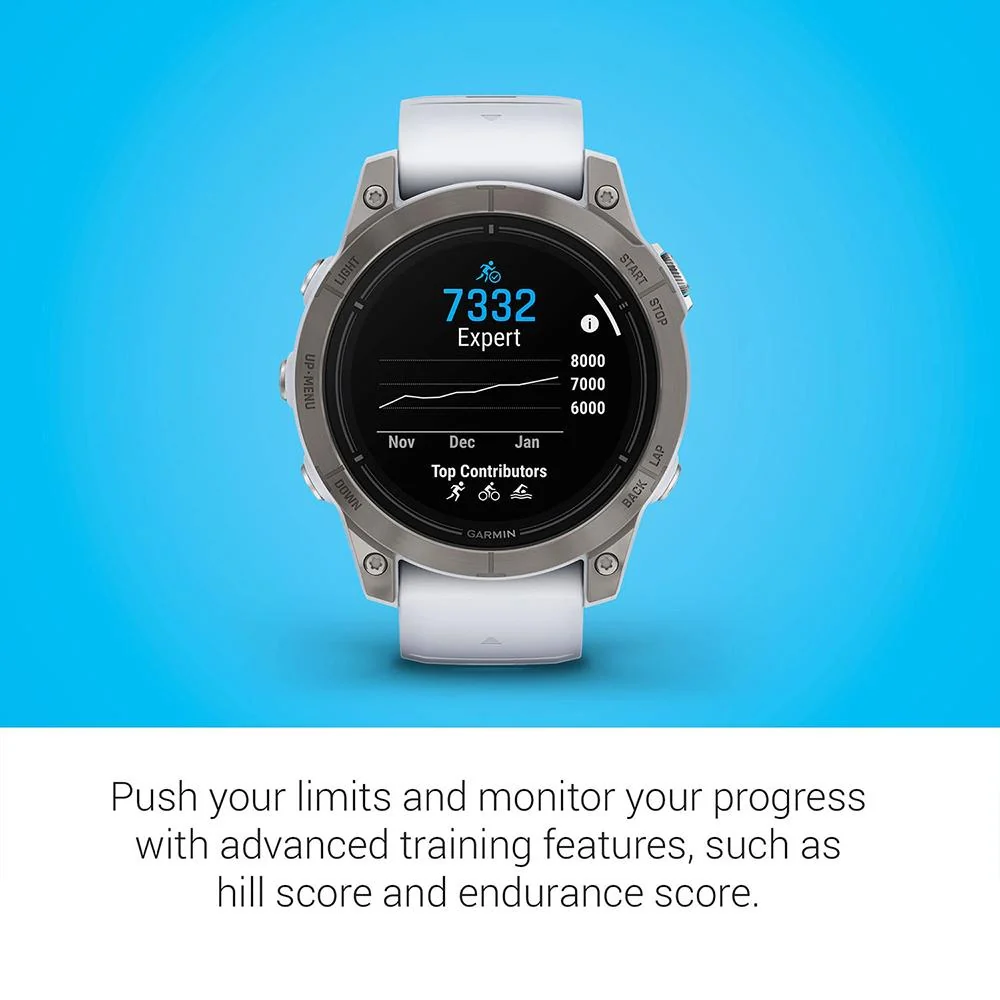 Garmin Epix Pro (Gen 2) 47mm Sapphire Titanium Whitestone with 2 Year Warranty - Image 8