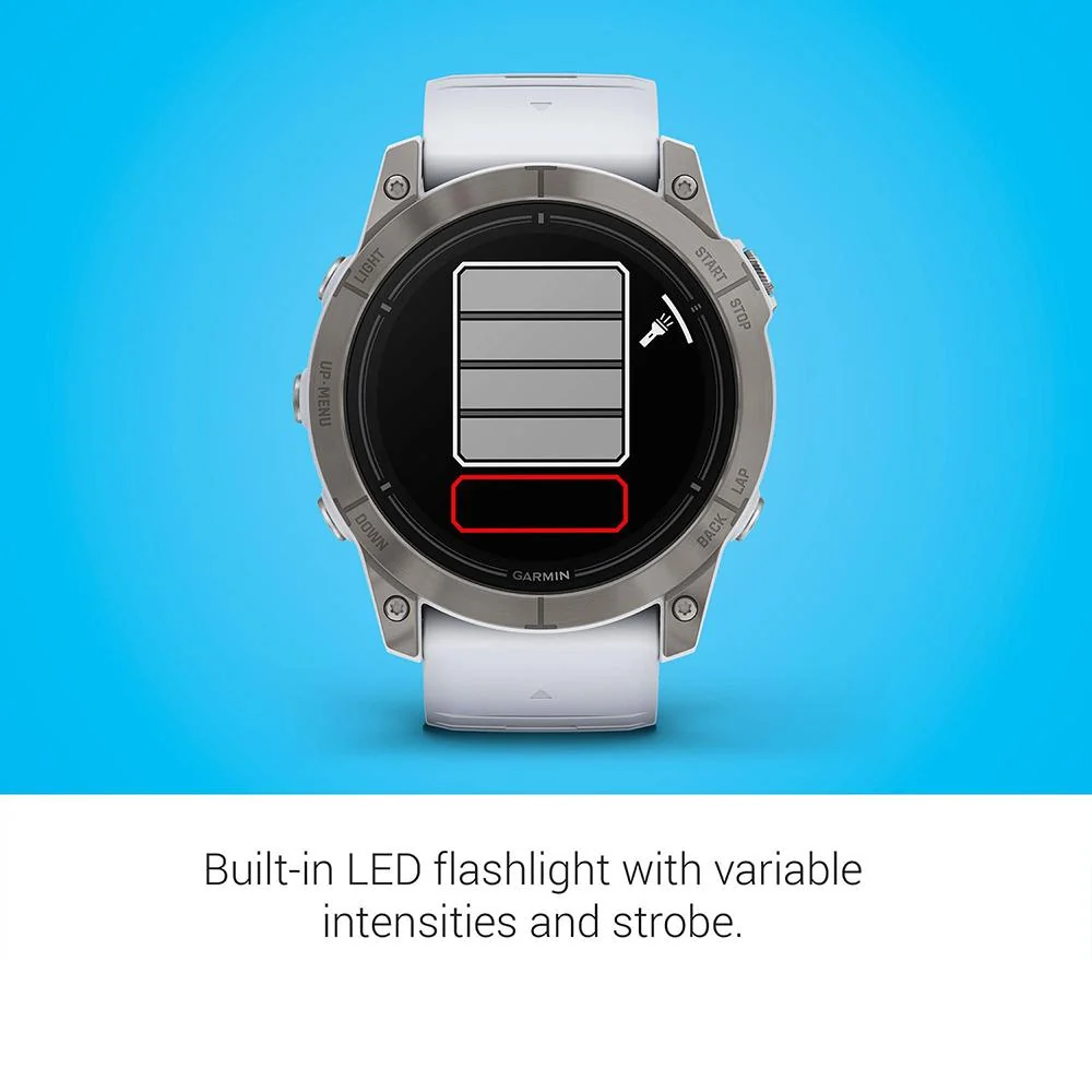 Garmin Epix Pro Gen 2 51mm Sapphire Titanium w/ Whitestone Band+2 Year Warranty - Image 7