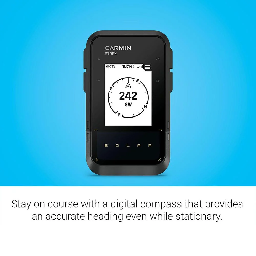 Garmin eTrex Solar Powered GPS Handheld Navigator+Tactical Bracelet & Flashlight - Image 8