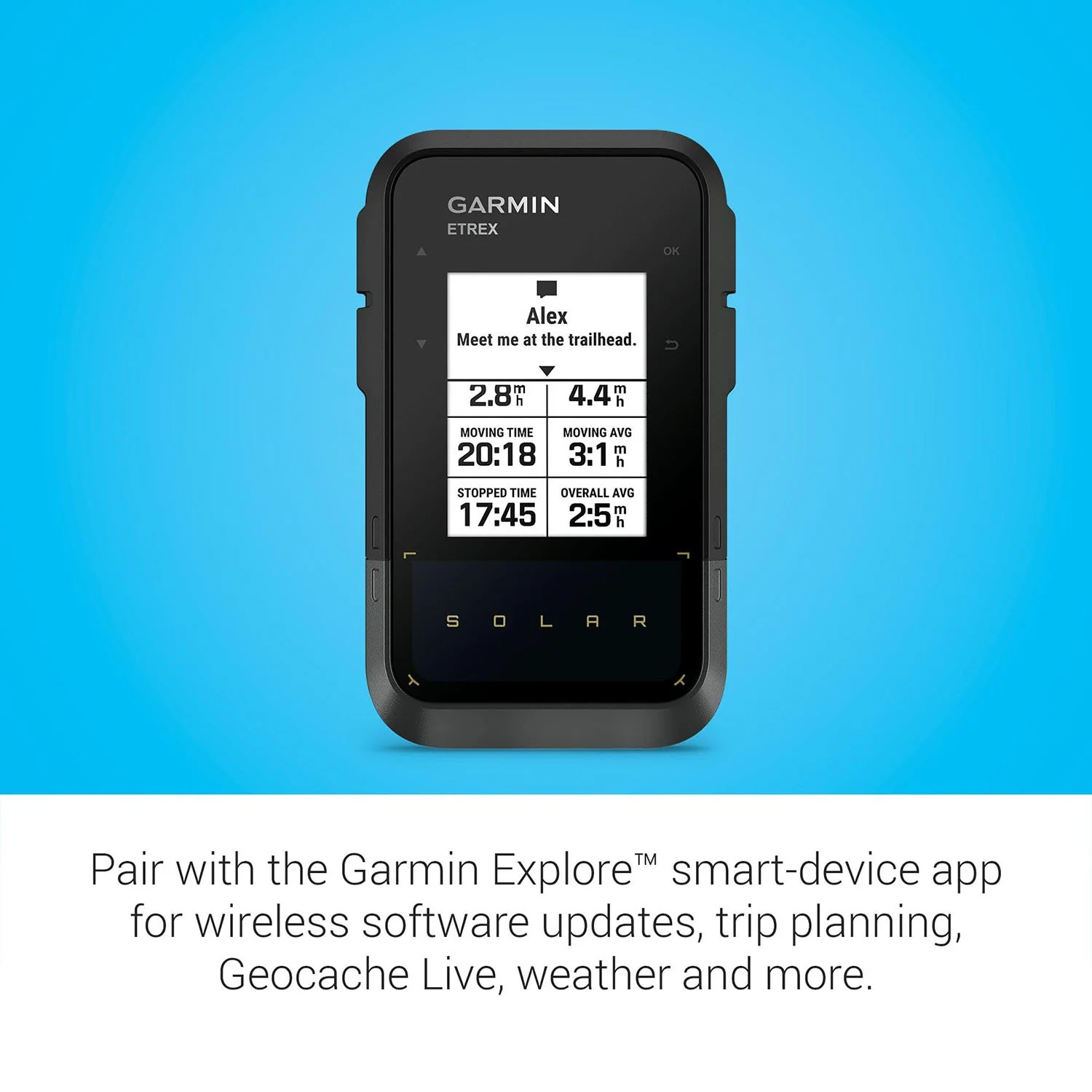 Garmin eTrex Solar Solar Powered GPS Handheld Navigator - Image 4