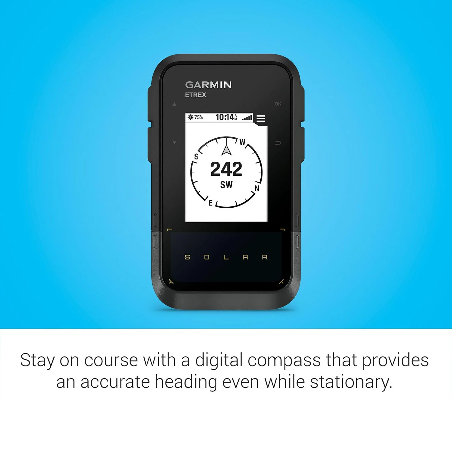 Garmin eTrex Solar Solar Powered GPS Handheld Navigator - Image 6