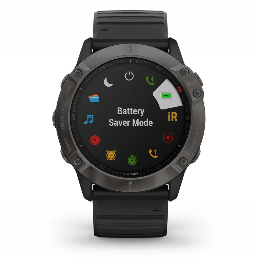 Garmin fenix 6X Sapphire Multisport GPS Smartwatch (Carbon Gray DLC) - Image 6