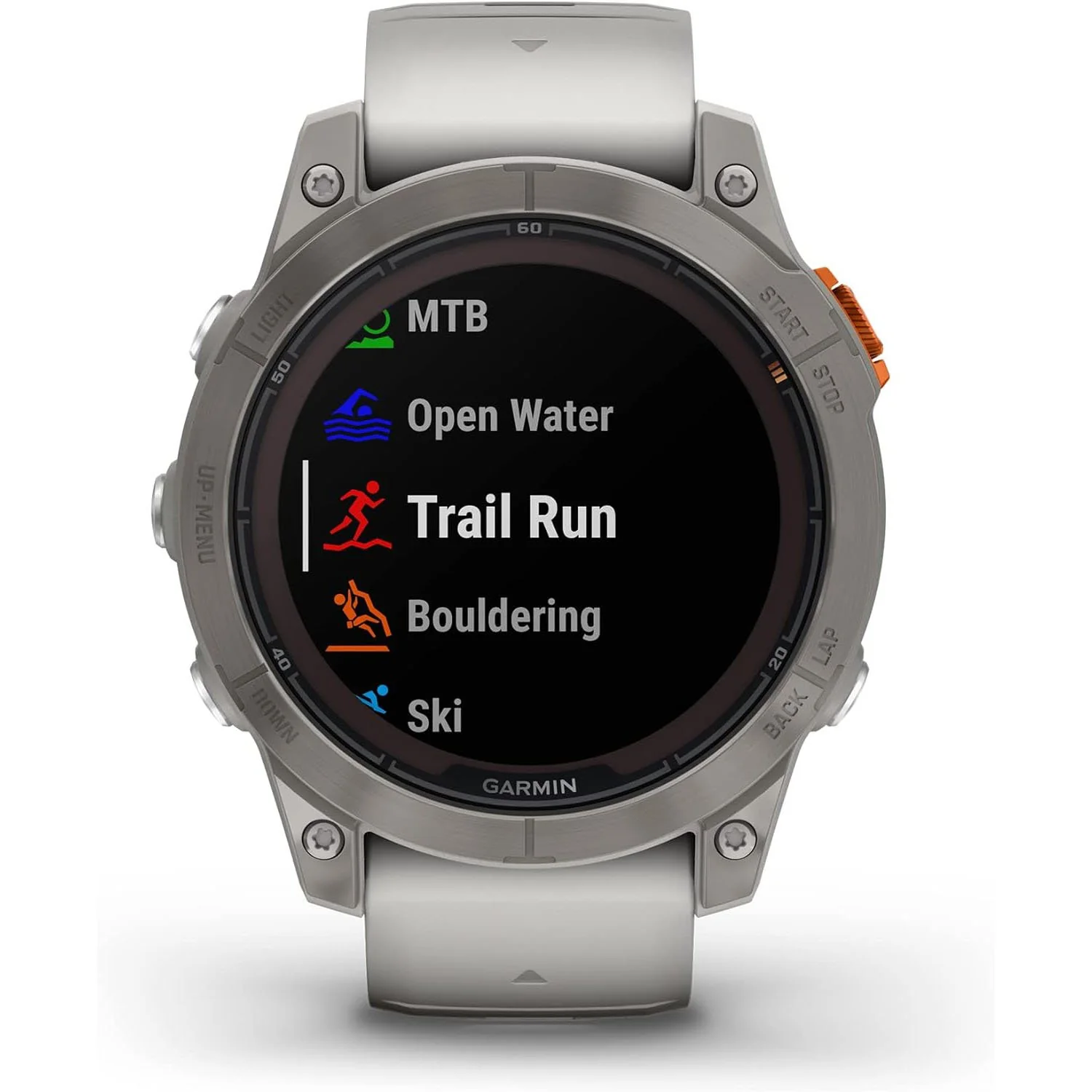 Garmin Fenix 7 Pro Solar, Sapphire, Titanium, Fog Gray/ember Orange - Image 5