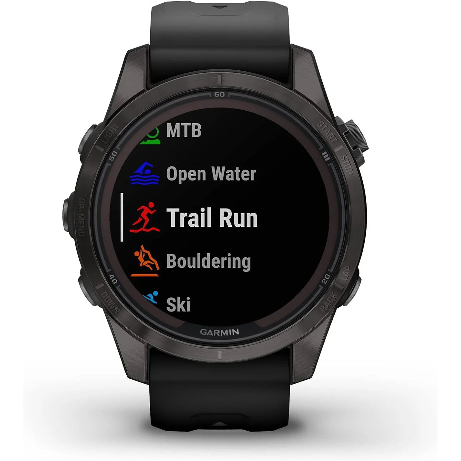 Garmin fenix 7S Pro Solar, Sapphire, Carbon Gray DLC Titanium, Black + 2 Year Warranty - Image 3