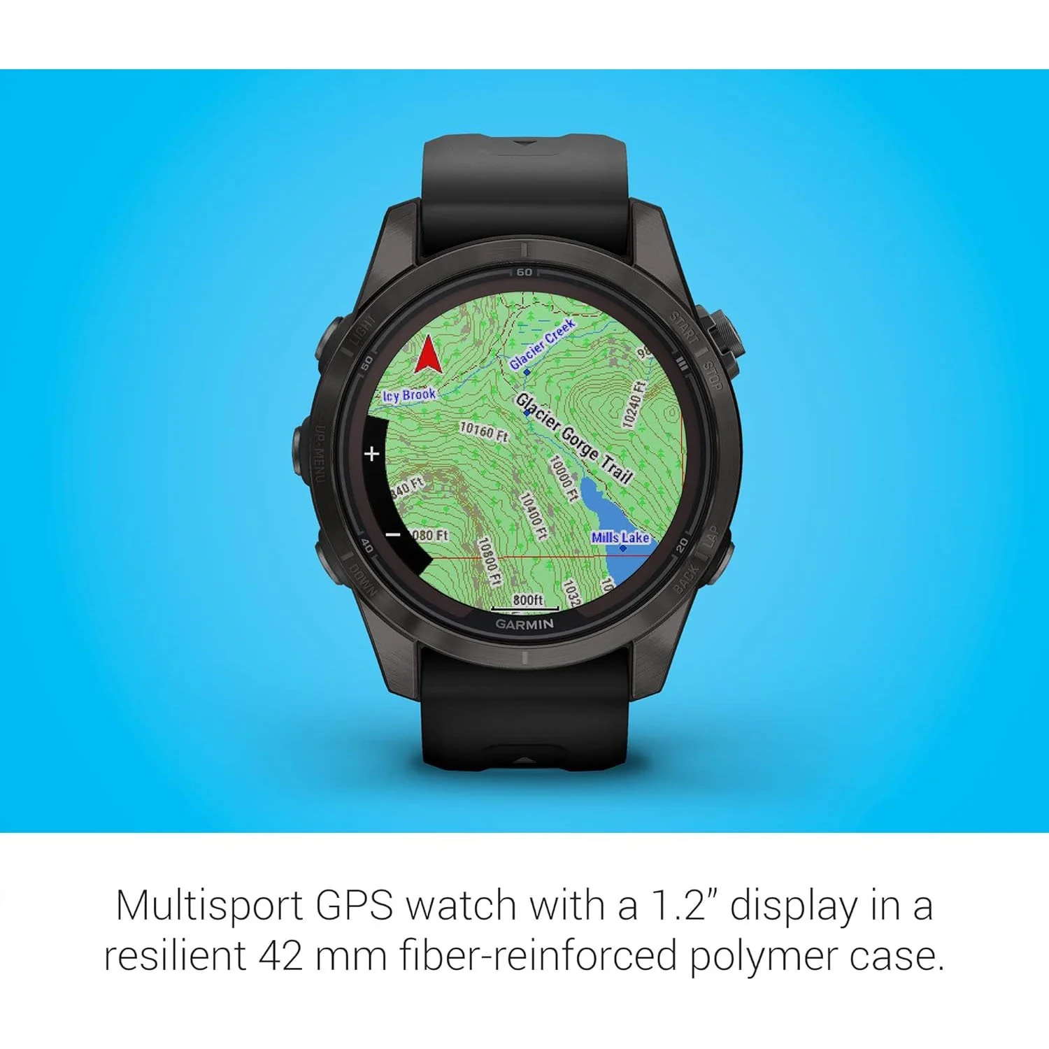 Garmin fenix 7S Pro Solar, Sapphire, Carbon Gray DLC Titanium, Black + 2 Year Warranty - Image 4