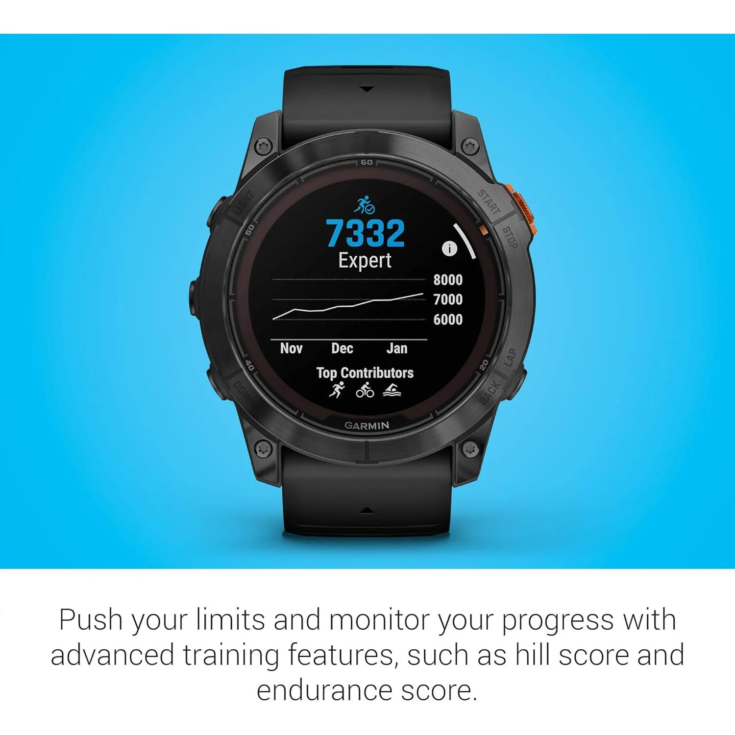 Garmin fenix 7X Pro Solar, Glass, Slate Gray Steel, Black + 2 Year Warranty Pack - Image 5