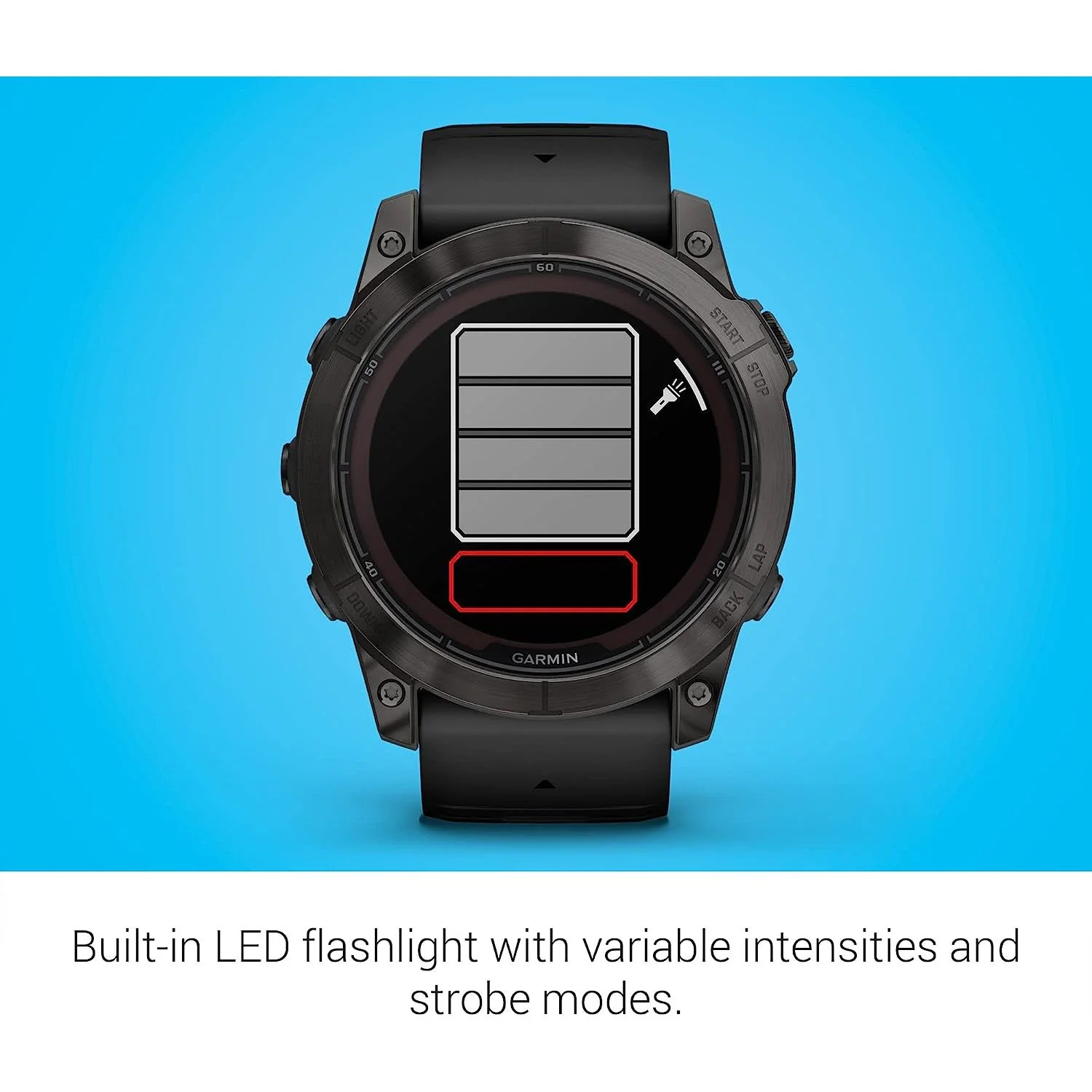 Garmin fenix 7X Pro Solar, Sapphire, Carbon Gray Titanium, Black - Image 3