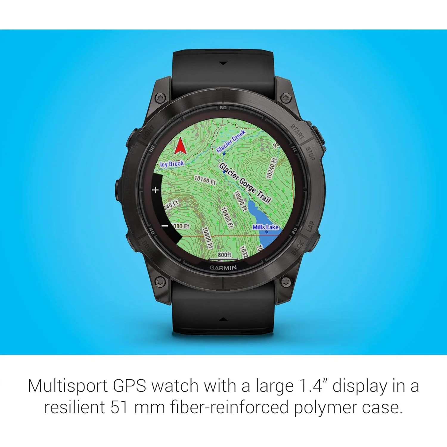Garmin fenix 7X Pro Solar, Sapphire, Carbon Gray Titanium, Black - Image 5