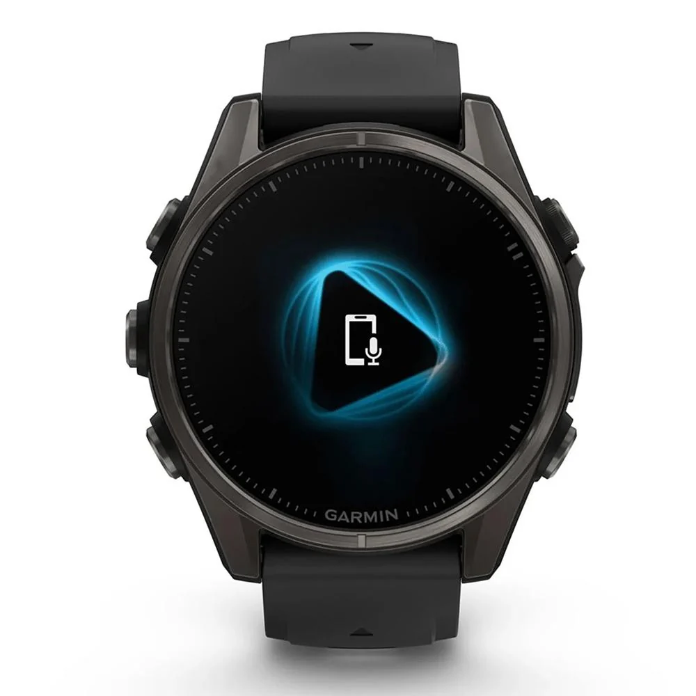 Garmin Fenix 8 43 mm AMOLED Gray Titanium with Black Band + Charging Dock Bundle - Image 7