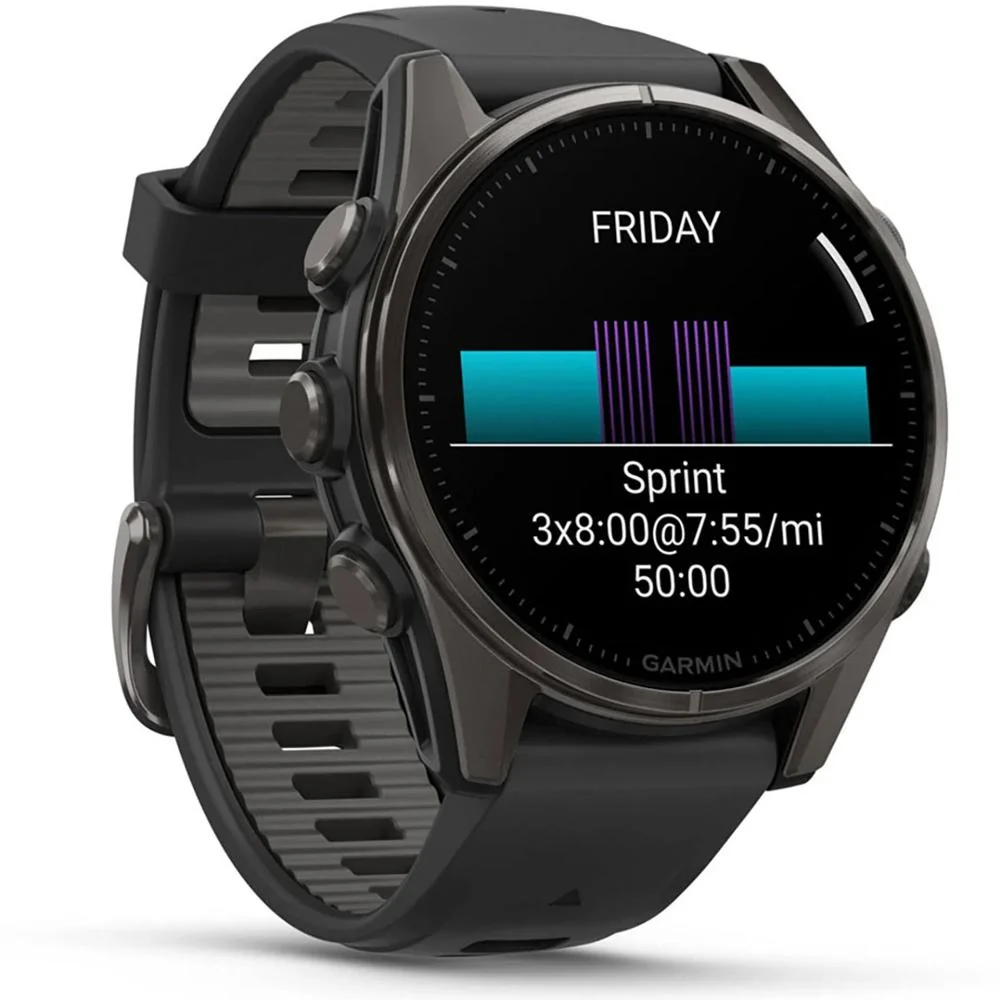 Garmin Fenix 8 43 mm, AMOLED, Sapphire, Carbon Gray DLC Titanium + Accessories Bundle - Image 3