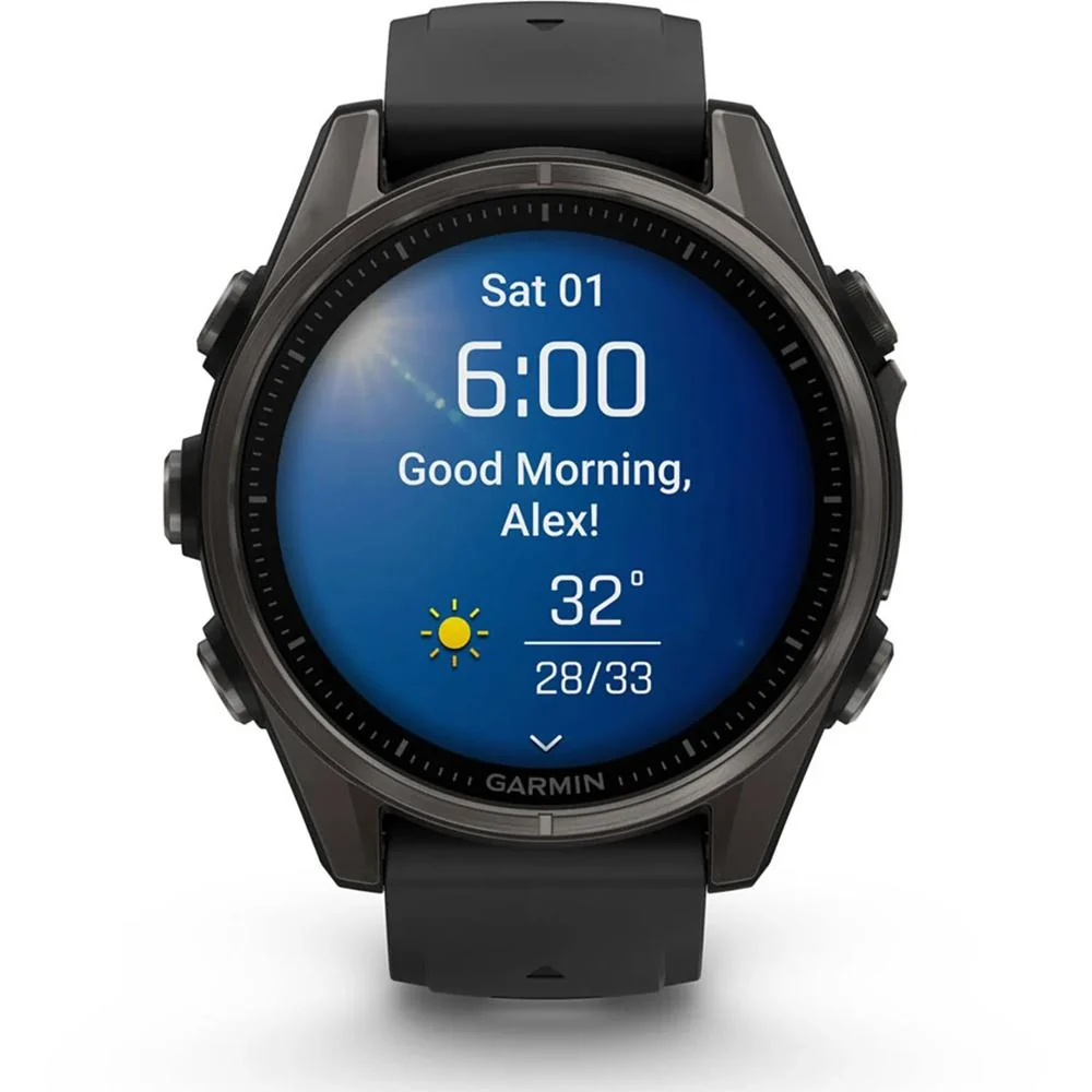 Garmin Fenix 8 43 mm, AMOLED, Sapphire, Carbon Gray DLC Titanium + Accessories Bundle - Image 6