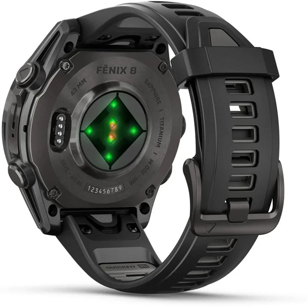 Garmin Fenix 8 43 mm, AMOLED, Sapphire, Carbon Gray DLC Titanium + Accessories Bundle - Image 9