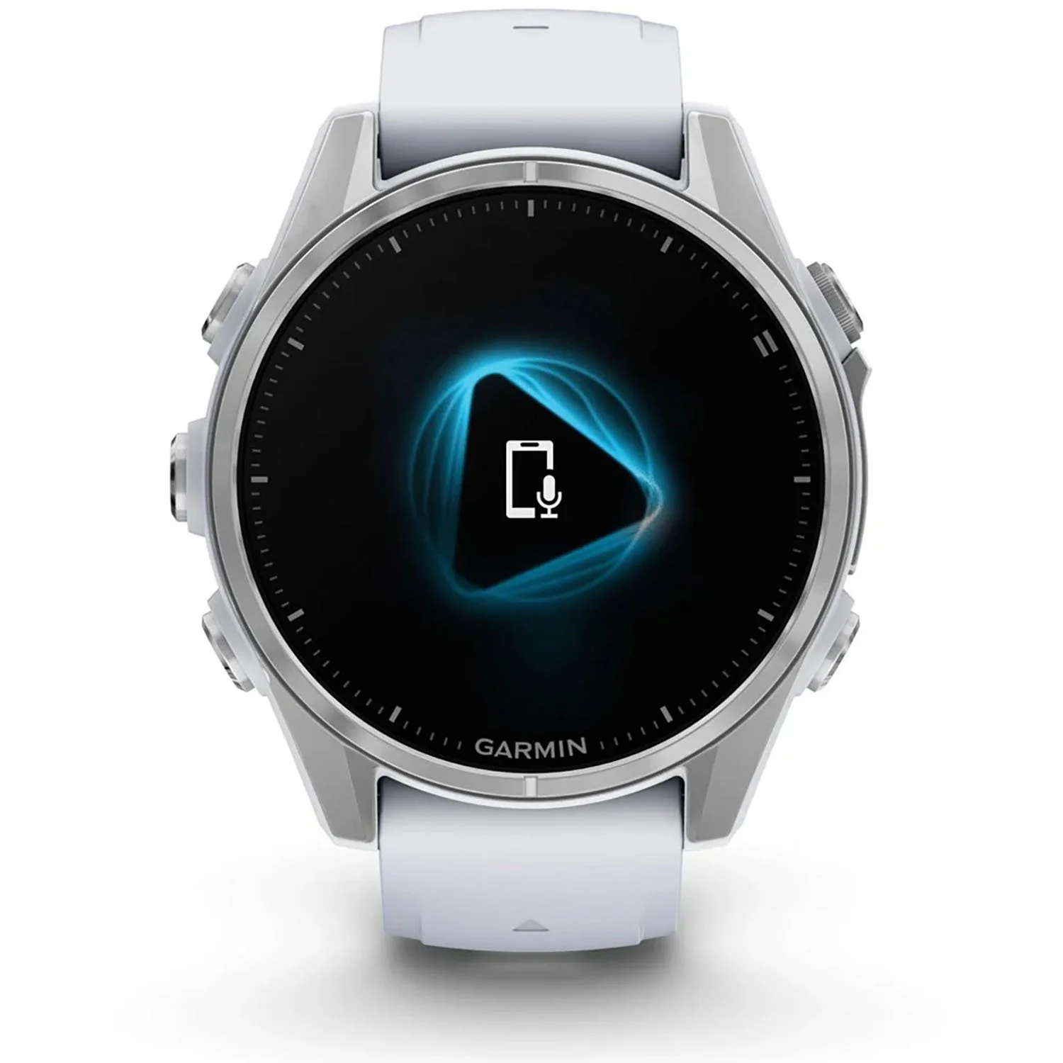 Garmin Fenix 8 43 mm, AMOLED, Silver with Whitestone Silicone Band - Image 3