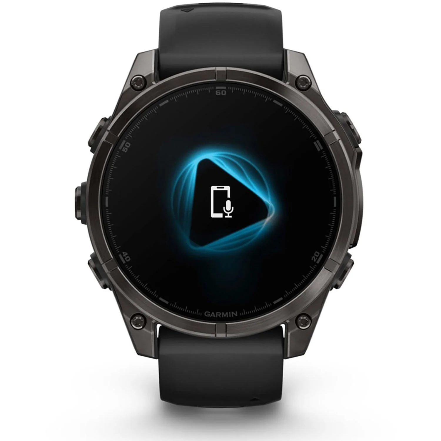 Garmin Fenix 8 47 mm, AMOLED, Sapphire, Carbon Gray Titanium with Black Silicone Band - Image 3