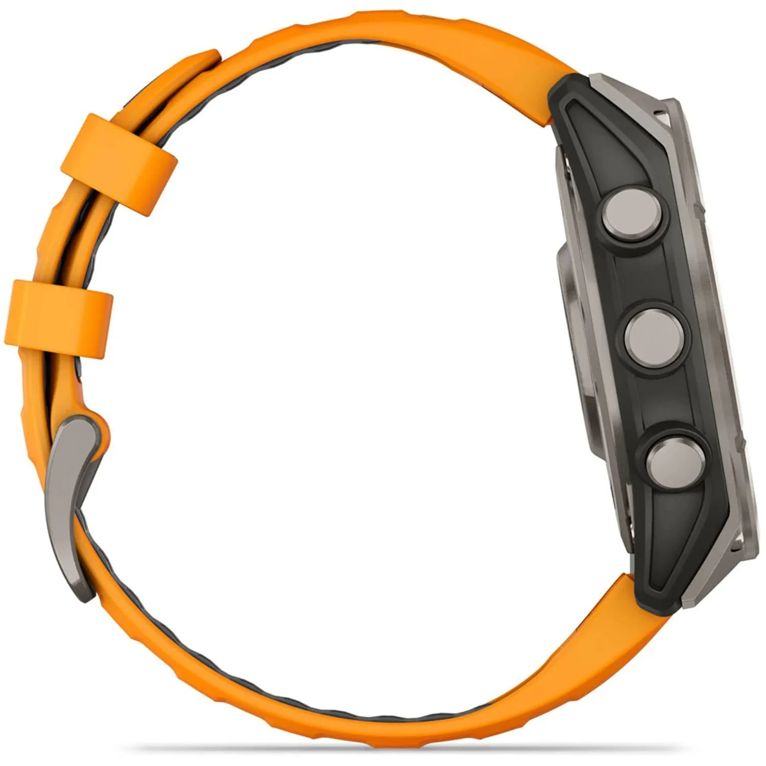 Garmin Fenix 8 47 mm, AMOLED, Sapphire,Titanium with Spark Orange Silicone Band - Image 4