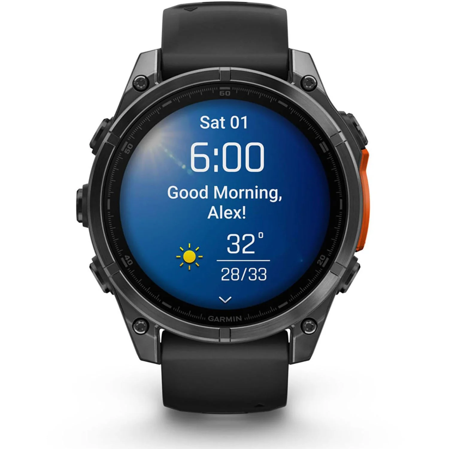 Garmin Fenix 8 47 mm, AMOLED, Slate Gray with Black Silicone Band - Image 8