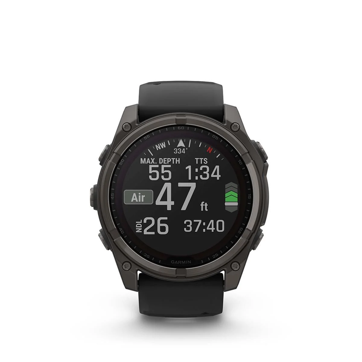 Garmin Fenix 8 47 mm, Solar Sapphire, Carbon Gray DLC Titanium with Black/Pebble Gray - Image 6