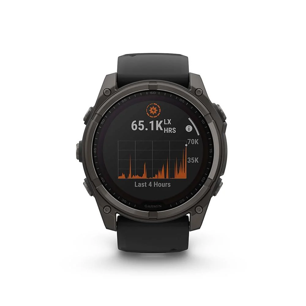 Garmin Fenix 8 47 mm Solar Sapphire Carbon Gray with Towel & Safety Light - Image 6