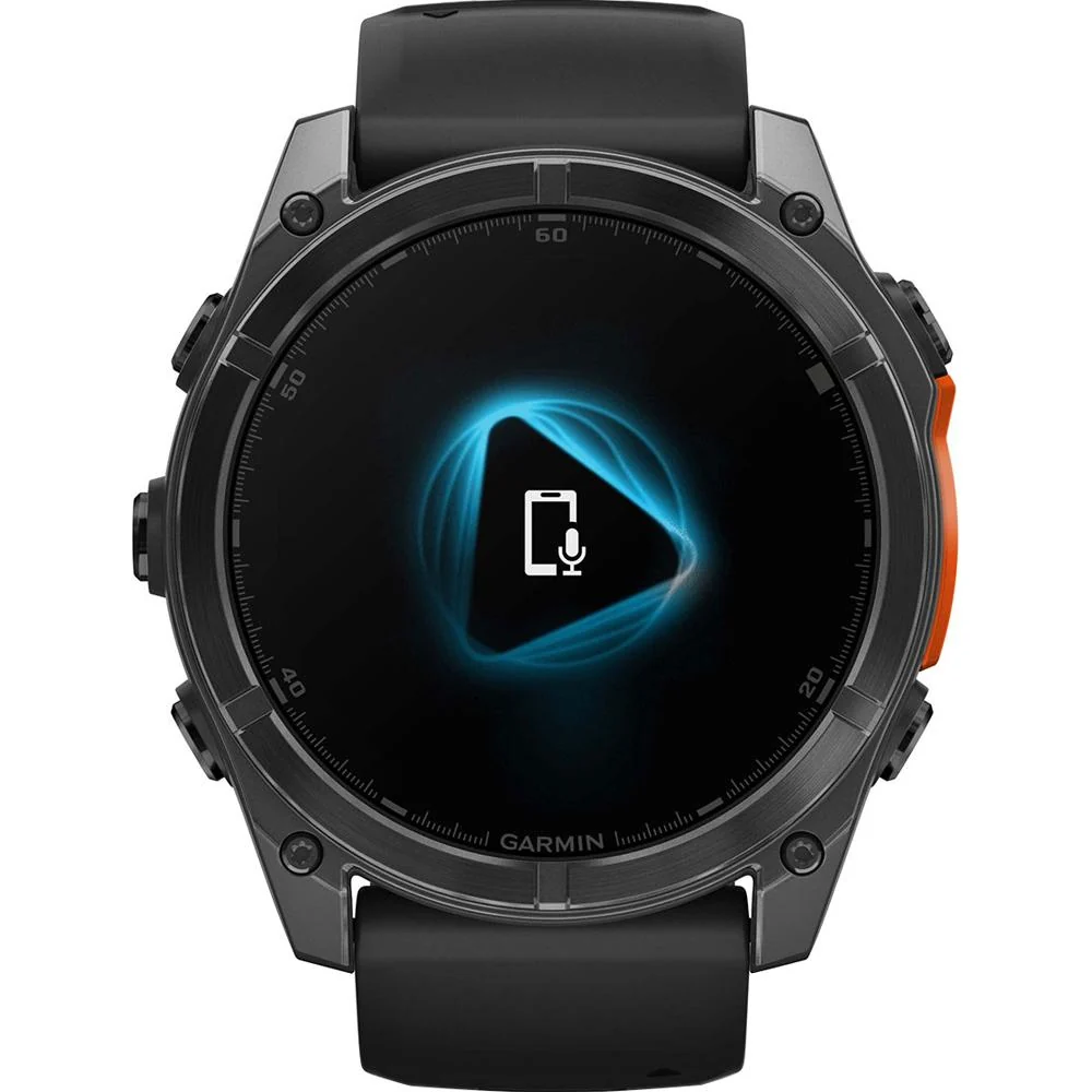 Garmin Fenix 8 51 mm, AMOLED Slate Gray with Black Silicone Band - Image 8