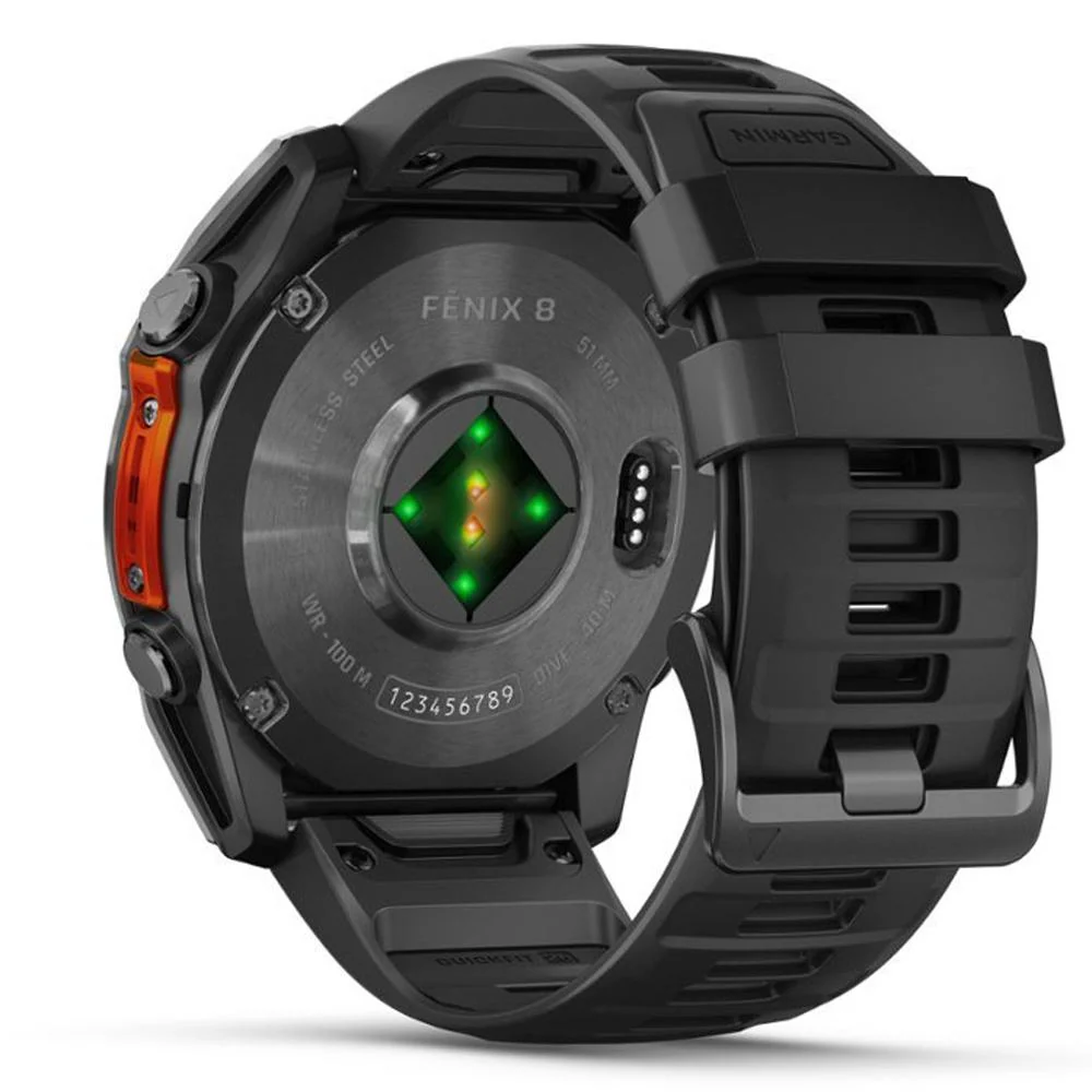 Garmin Fenix 8 51mm AMOLED Sapphire Gray w/ Black Band + 2 Year Warranty Bundle - Image 8