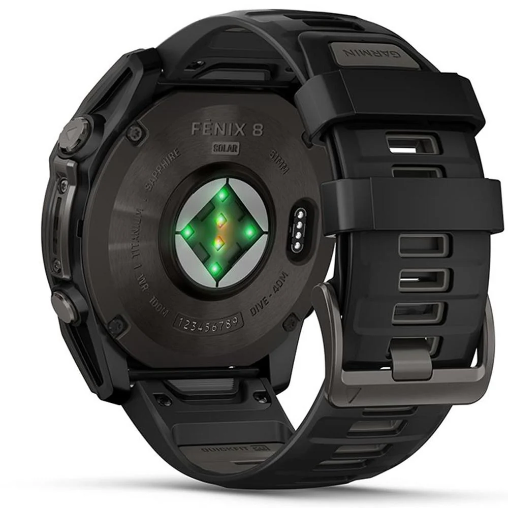 Garmin Fenix 8 51mm Smartwatch, Solar, Sapphire + Accessories Bundle - Image 11