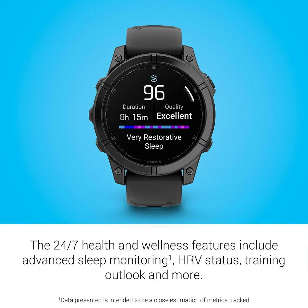 Garmin fenix E 47 mm AMOLED Gray Steel with Black Band + 2 Year Warranty Bundle - Image 10