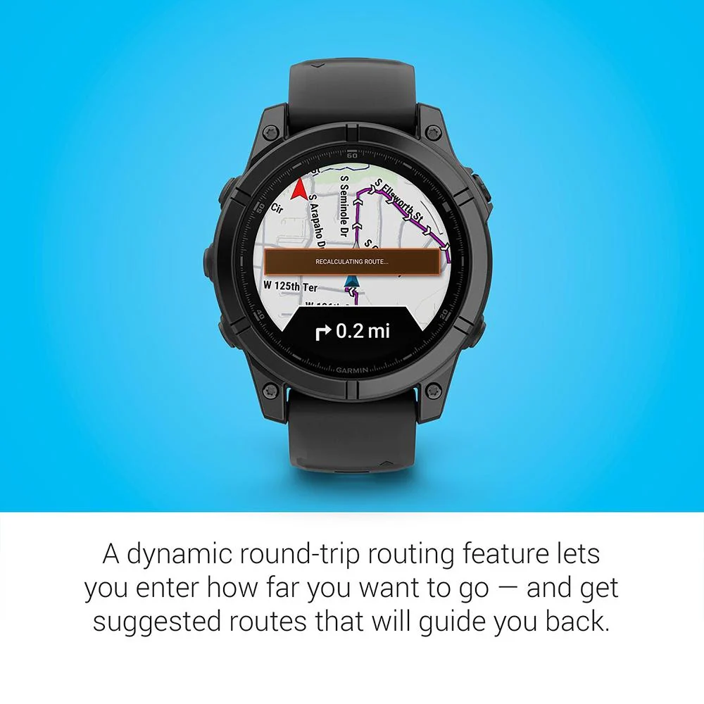 Garmin Fenix E 47 mm AMOLED Steel with Screen Protector and 2 Year Warranty - Image 8
