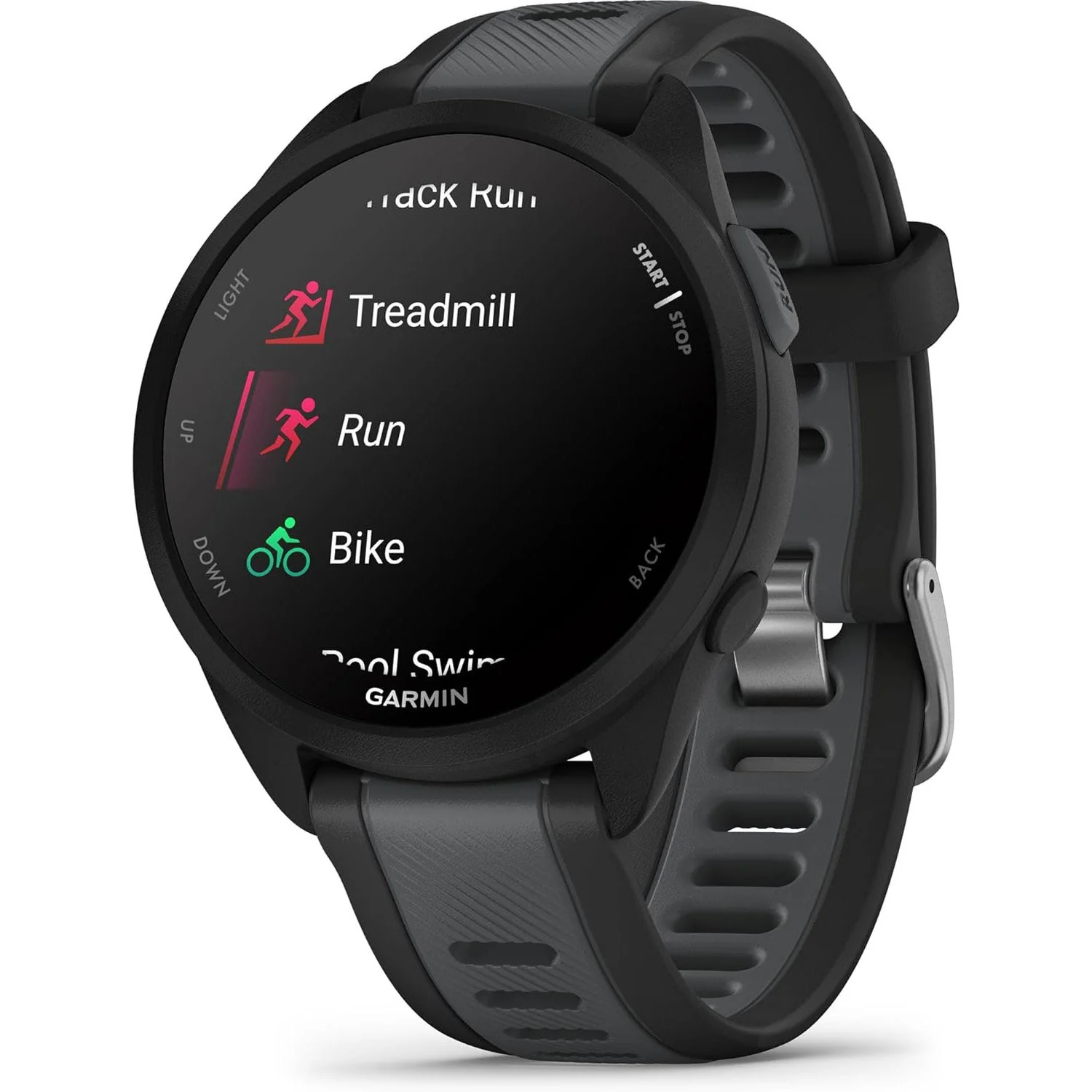 Garmin Forerunner 165 Music Smart Sport Watch, Black + Slate Gray - Image 4