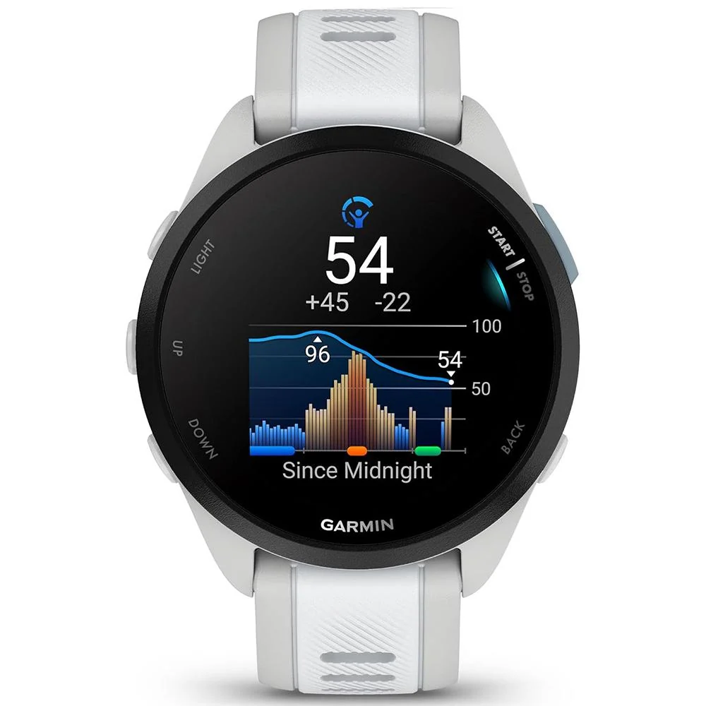 Garmin Forerunner 165 Music Smart Sport Watch Gray + Whitestone with Band Bundle - Image 4
