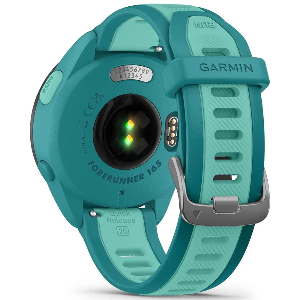 Garmin Forerunner 165 Music Sport Watch Turquoise + Aqua with Charging Bundle - Image 9