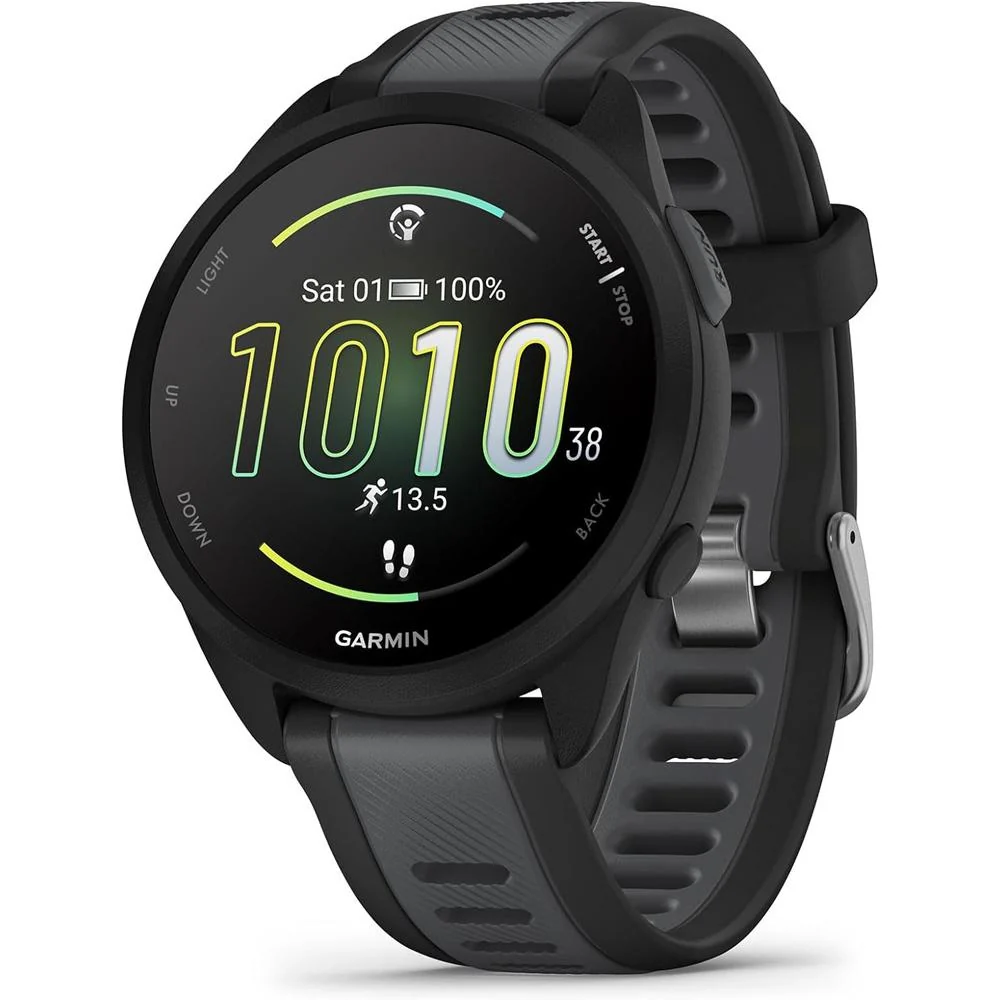 Garmin Forerunner 165 Smart Sport Watch, Black + Slate Gray w/ HRM 200 (XS-S) Bundle - Image 3