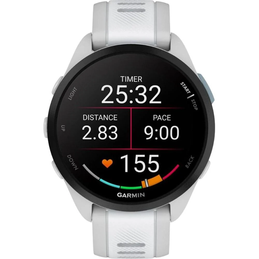 Garmin Forerunner 165 Smart Sport Watch Mist Gray + Whitestone with Band Bundle - Image 3
