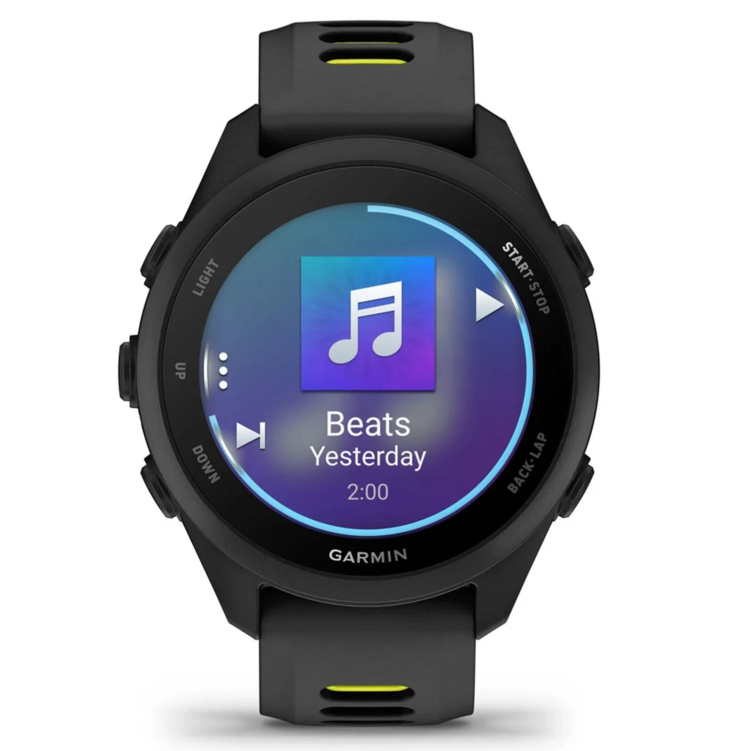 Garmin Forerunner 170 Music GPS Running Smartwatch, Black/Amp Yellow - Image 7