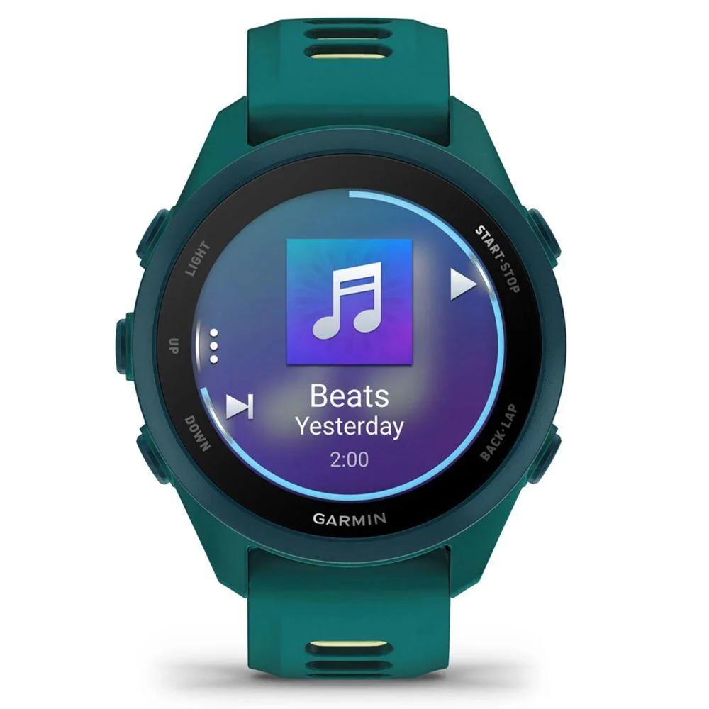 Garmin Forerunner 170 Music Teal Green/Citron with Nylon Elastic Band Bundle - Image 3