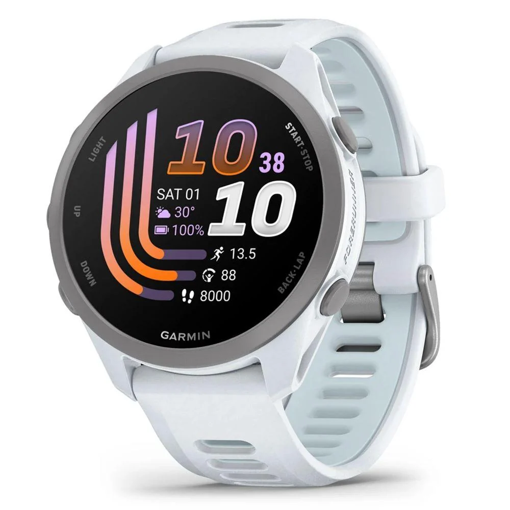Garmin Forerunner 170 Music Whitestone/Cloud Blue with Charging Dock Bundle - Image 2