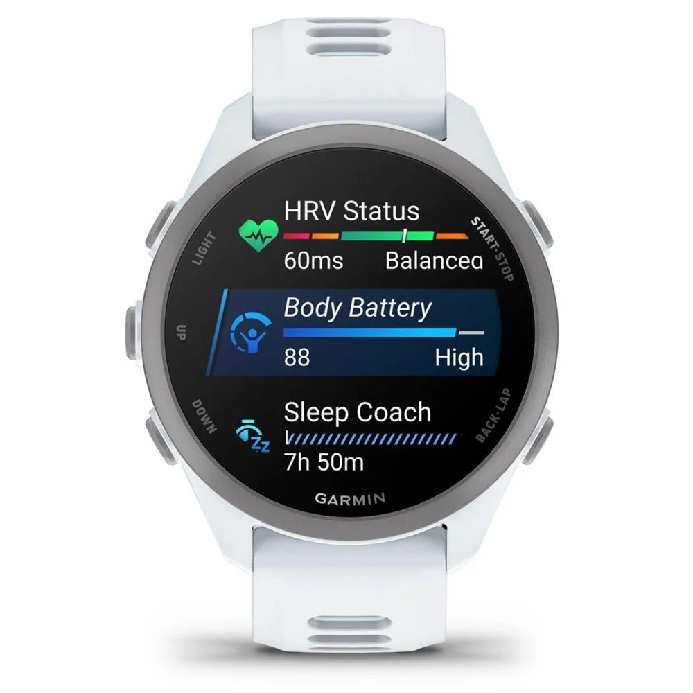 Garmin Forerunner 170 Music Whitestone/Cloud Blue with Charging Dock Bundle - Image 6