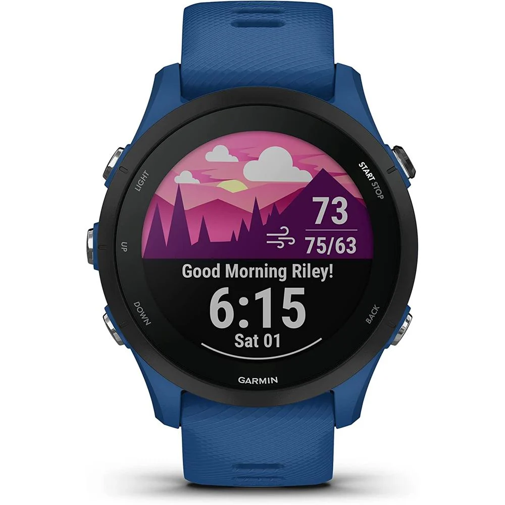 Garmin Forerunner 255 GPS Smartwatch Blue with Backpack & Heart Rate Strap M-XL - Image 4
